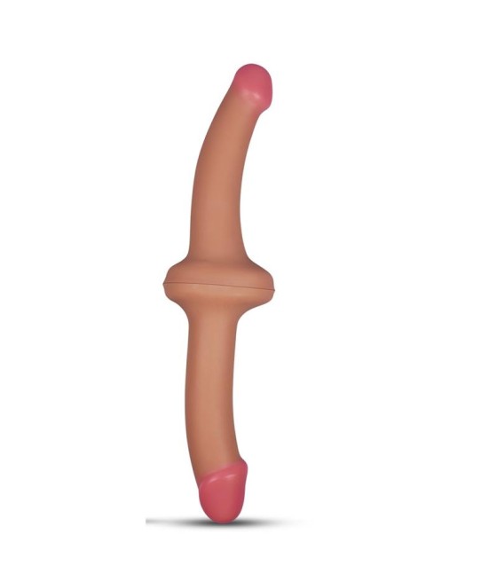 Dildo Doble 125 Silicona Liquida Natural