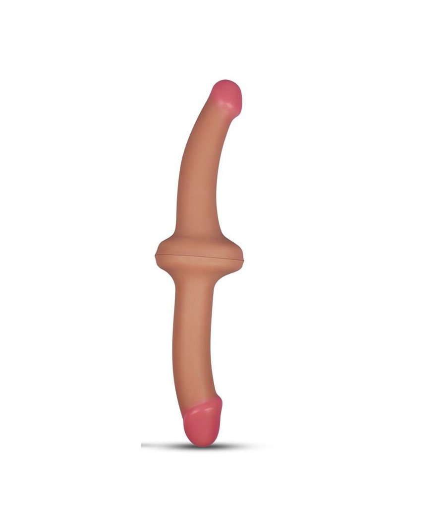 Dildo Doble 125 Silicona Liquida Natural