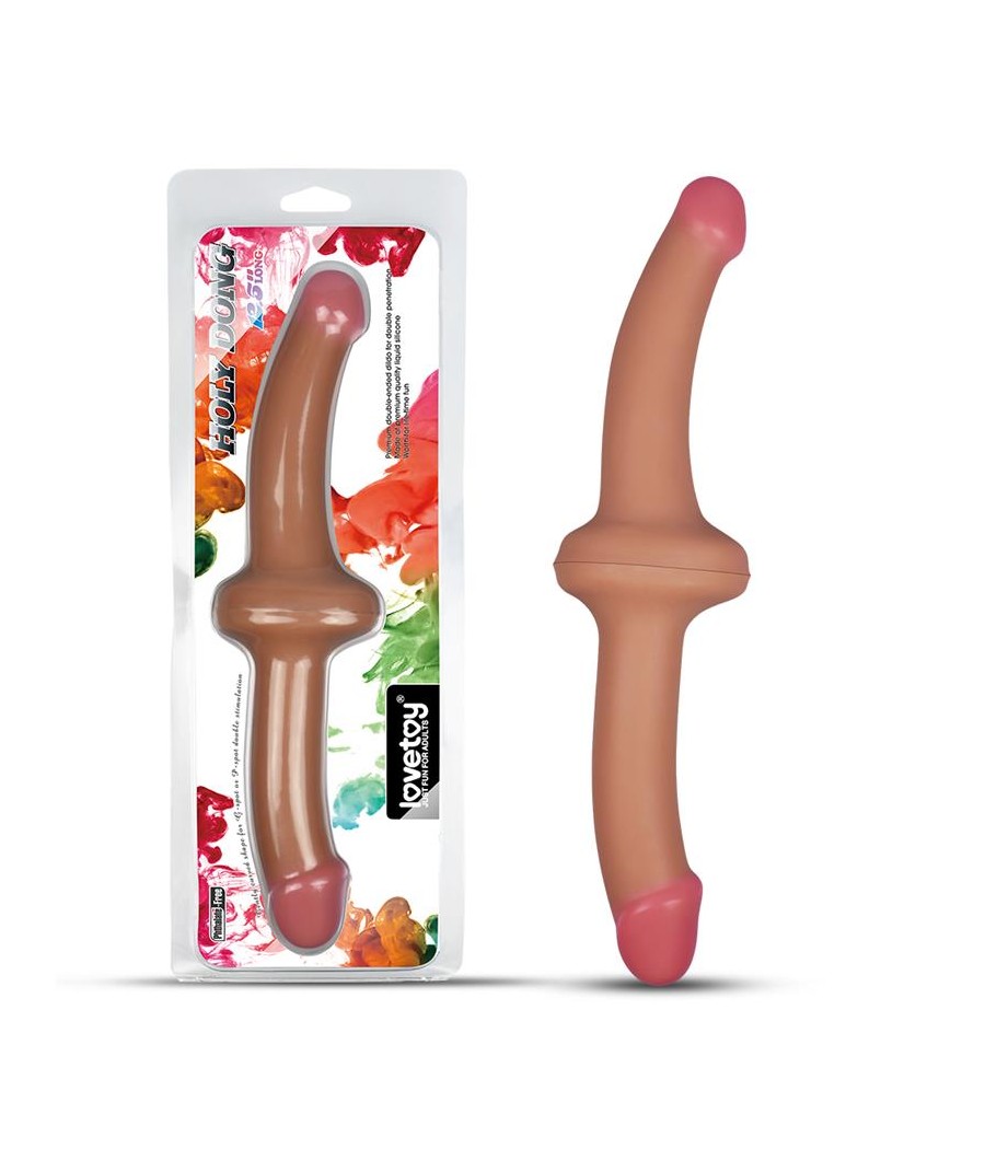 Dildo Doble 125 Silicona Liquida Natural