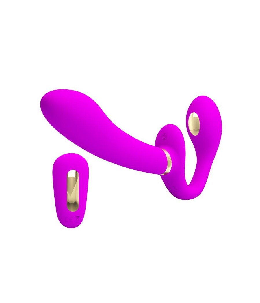 Thunderbird Vibrador para Parejas sin Arnes con Control Remoto