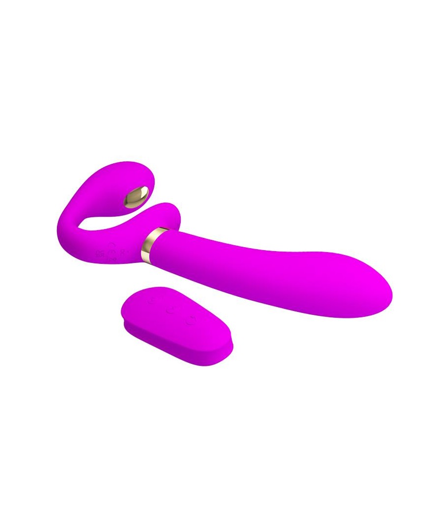 Thunderbird Vibrador para Parejas sin Arnes con Control Remoto