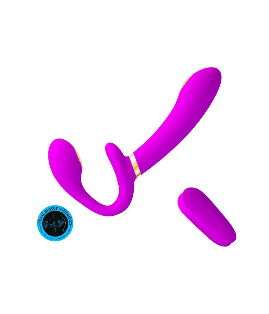 Thunderbird Vibrador para Parejas sin Arnes con Control Remoto