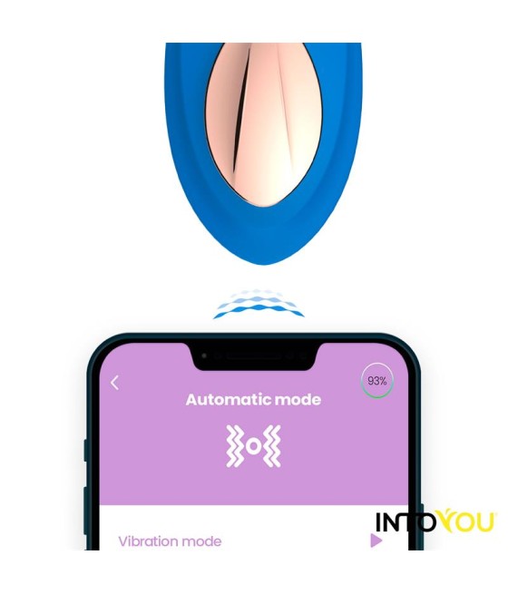 Vibrador de Braguita con APP Silicona Azul