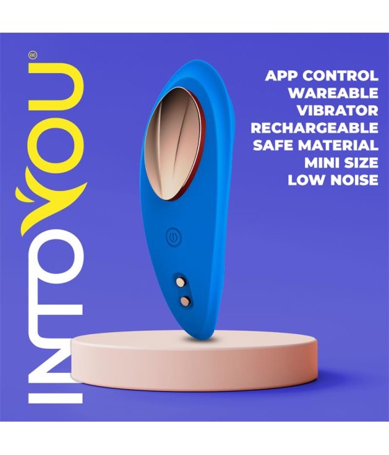 Vibrador de Braguita con APP Silicona Azul