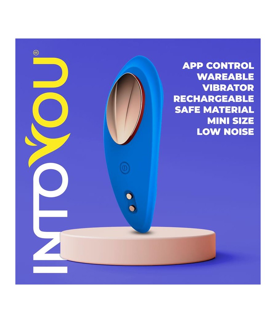 Vibrador de Braguita con APP Silicona Azul