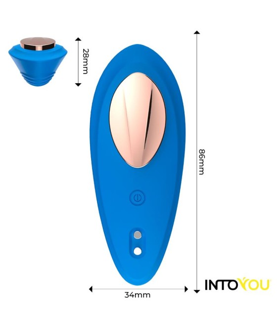 Vibrador de Braguita con APP Silicona Azul