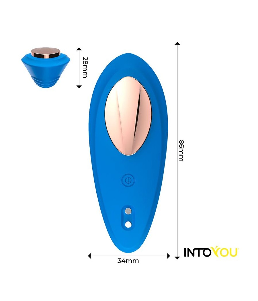 Vibrador de Braguita con APP Silicona Azul