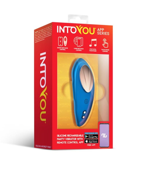 Vibrador de Braguita con APP Silicona Azul