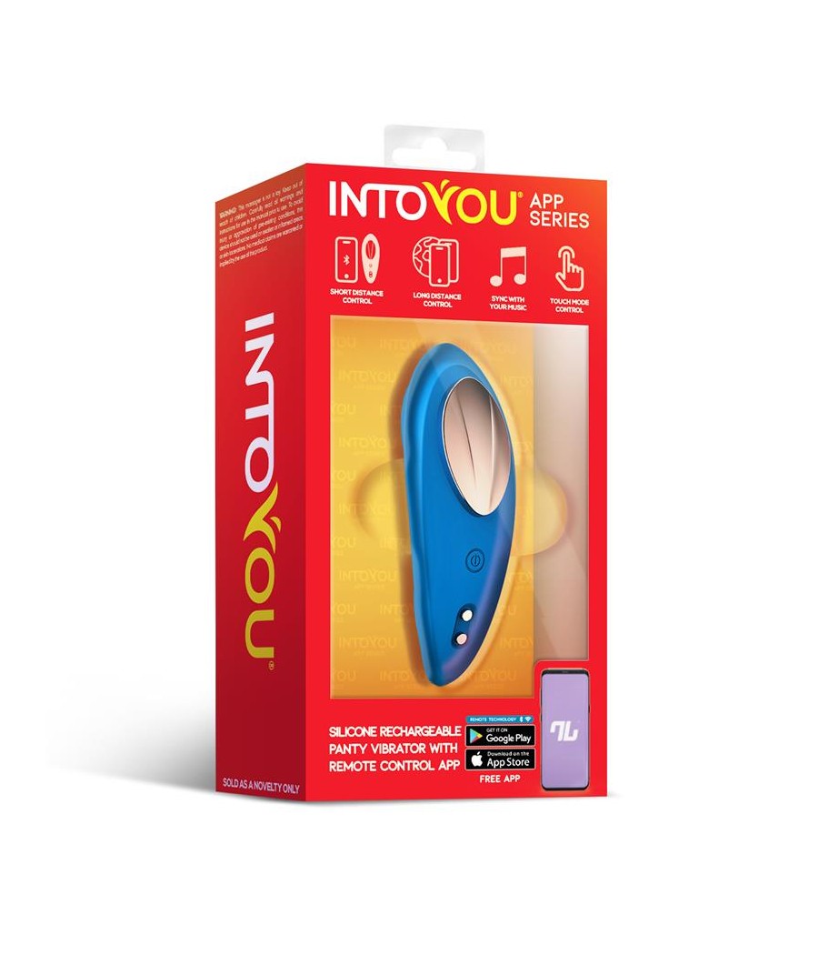 Vibrador de Braguita con APP Silicona Azul