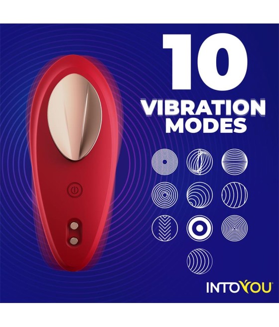 Vibrador de Braguita con APP Silicona Rojo