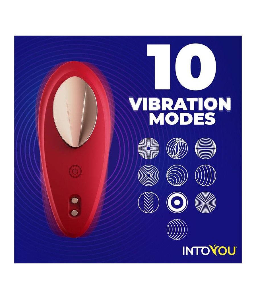 Vibrador de Braguita con APP Silicona Rojo