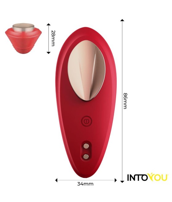 Vibrador de Braguita con APP Silicona Rojo