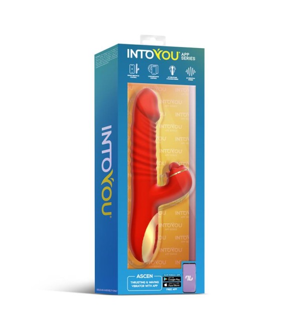 Ascen Vibrador con Thrusting y Waving y APP USB Magnetico