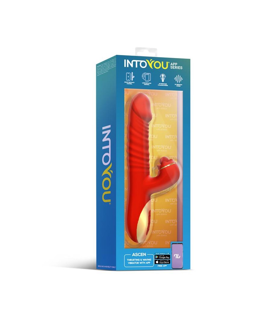 Ascen Vibrador con Thrusting y Waving y APP USB Magnetico