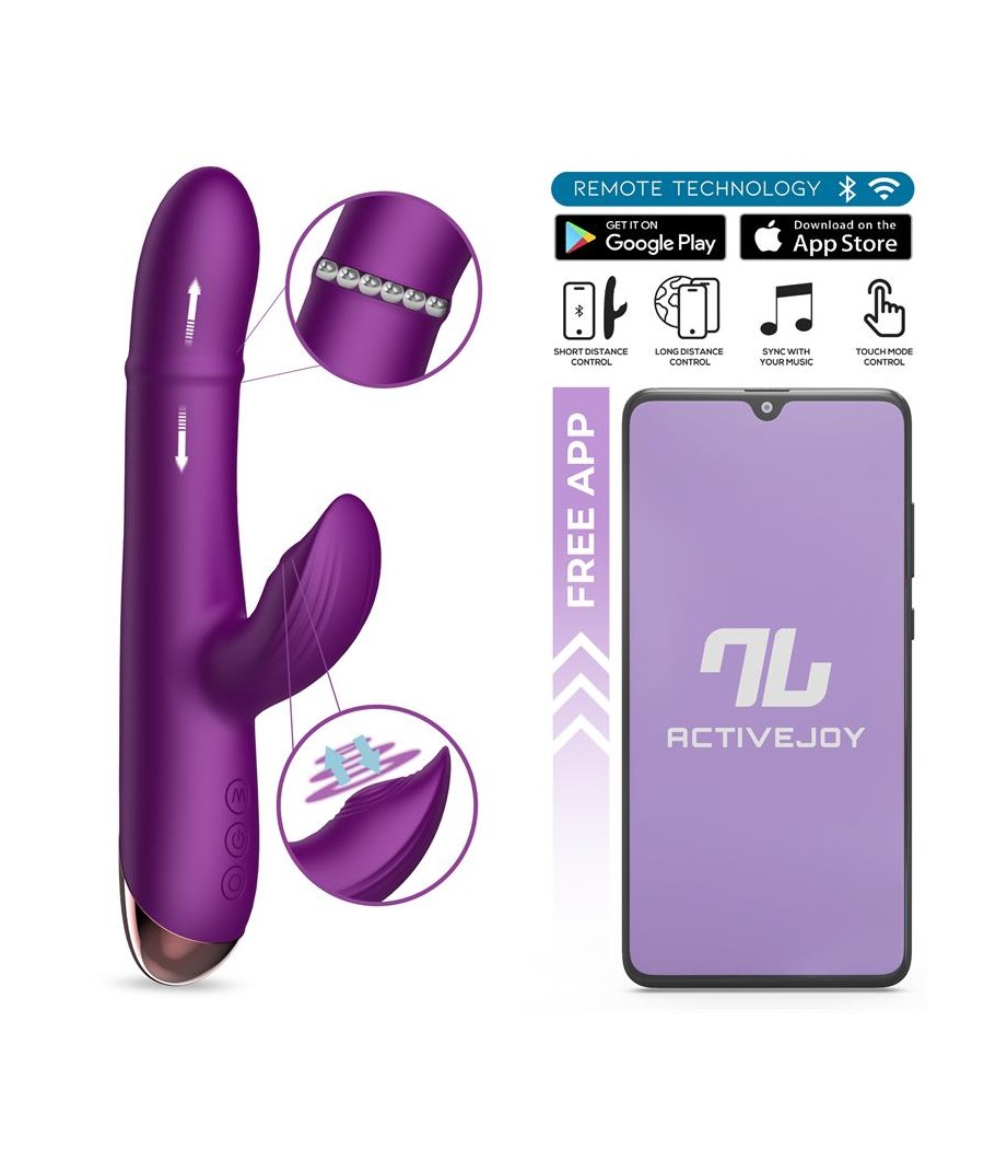 Sendel Vibrador con Anillo de Bolas Internas Up and Down y Pulsacion con App