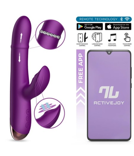 Sendel Vibrador con Anillo de Bolas Internas Up and Down y Pulsación con App