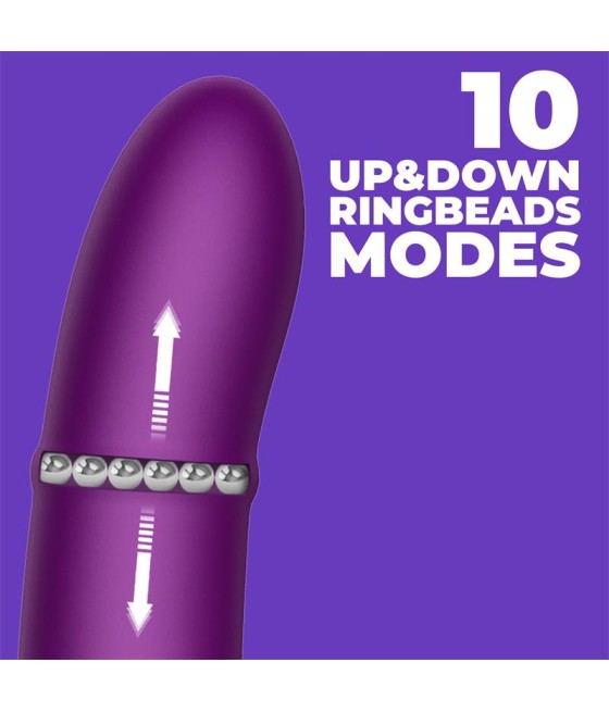 Sendel Vibrador con Anillo de Bolas Internas Up and Down y Pulsacion con App