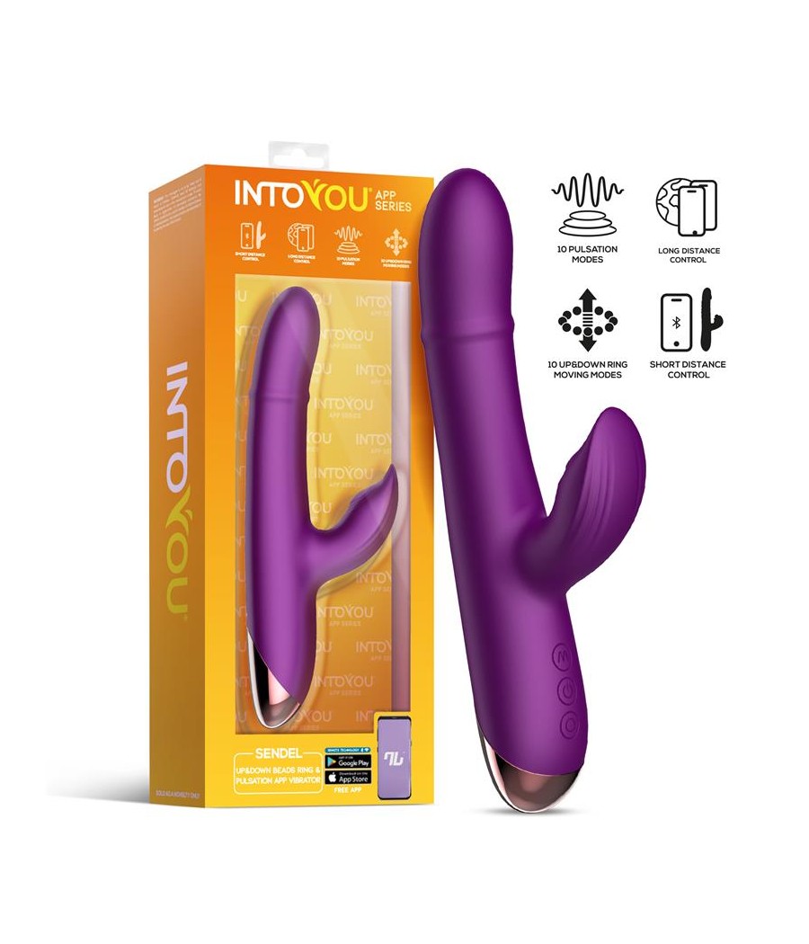 Sendel Vibrador con Anillo de Bolas Internas Up and Down y Pulsacion con App