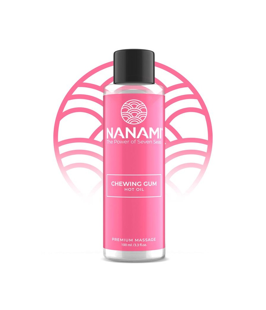 Nanami Aceite de Masaje Efecto Calor Hot Oil Aroma Chicle 100ml