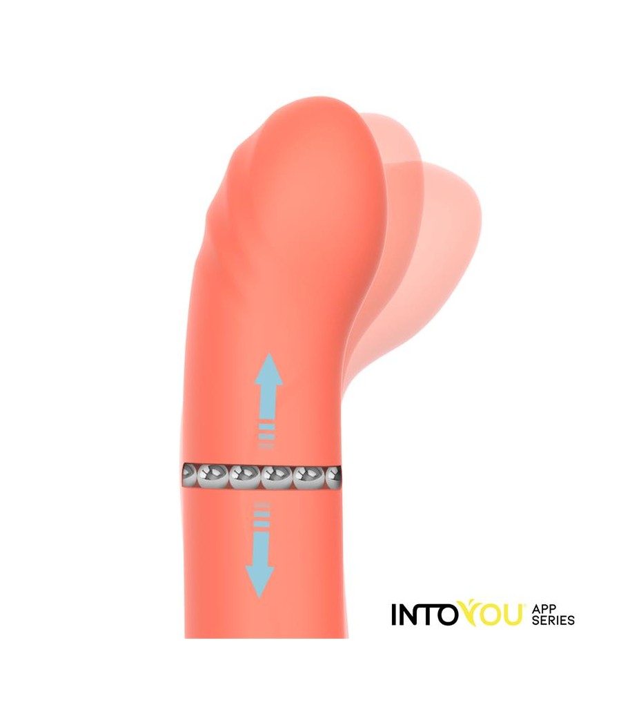 Mindy Vibrador con Anillo de Bolas Up and Down Finger y Pulsacion con APP