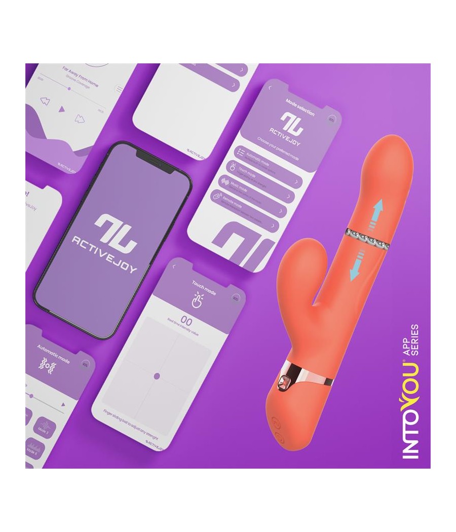 Mindy Vibrador con Anillo de Bolas Up and Down Finger y Pulsacion con APP