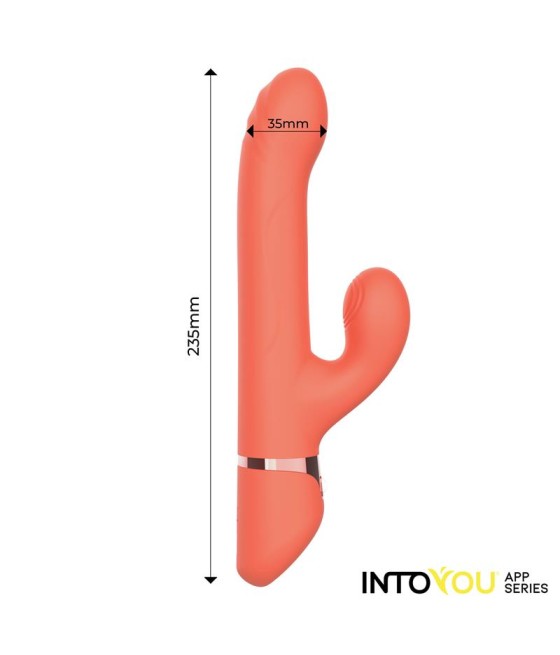 Mindy Vibrador con Anillo de Bolas Up and Down Finger y Pulsacion con APP