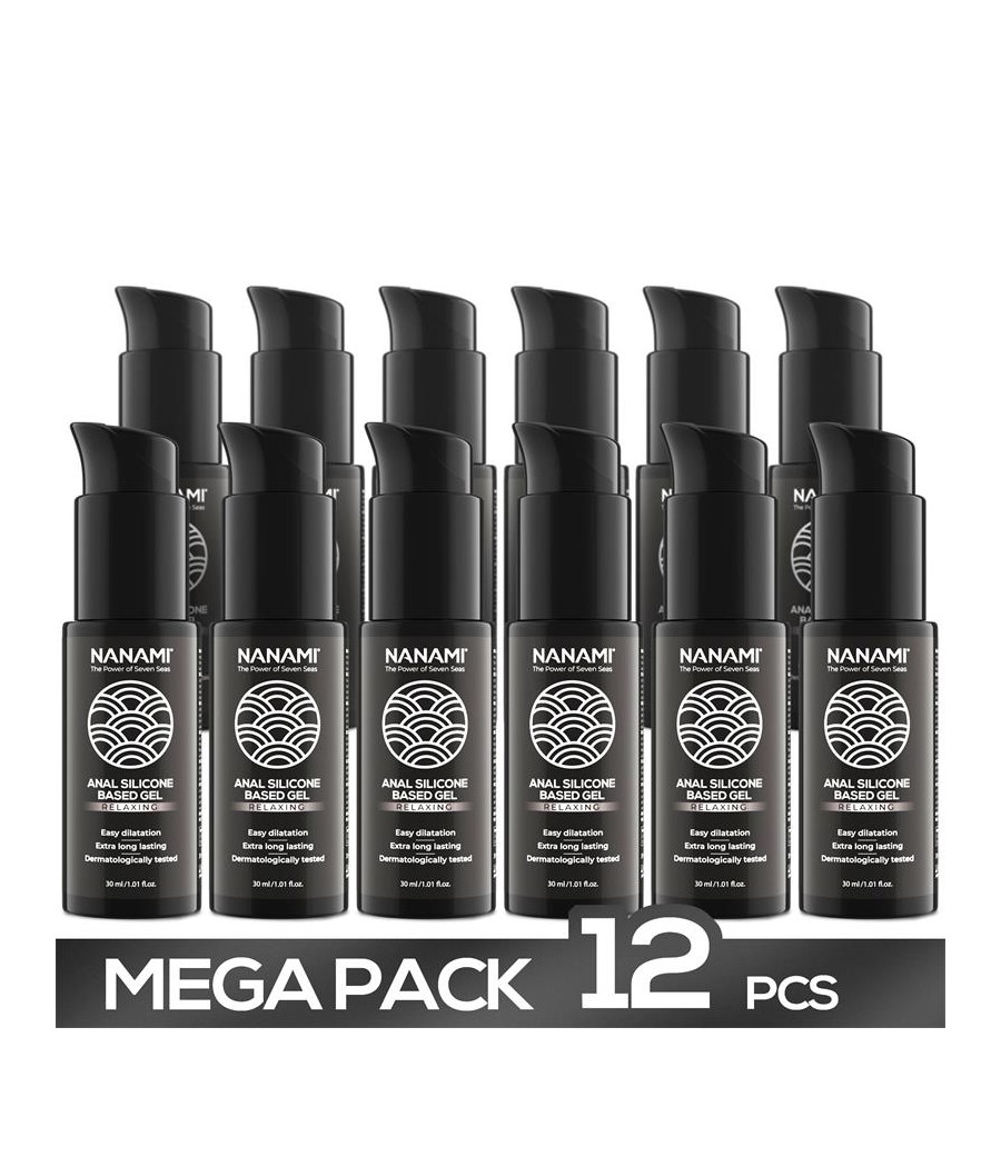 Pack de 12 Gel Lubricante Anal a Base de Silicona Relaxing 30 ml