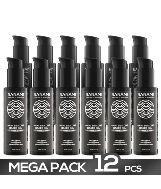 Pack de 12 Gel Lubricante Anal a Base de Silicona Relaxing 100 ml