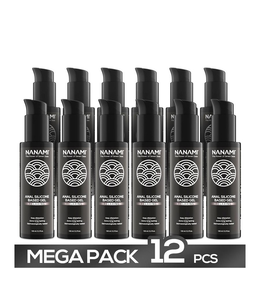 Pack de 12 Gel Lubricante Anal a Base de Silicona Relaxing 100 ml