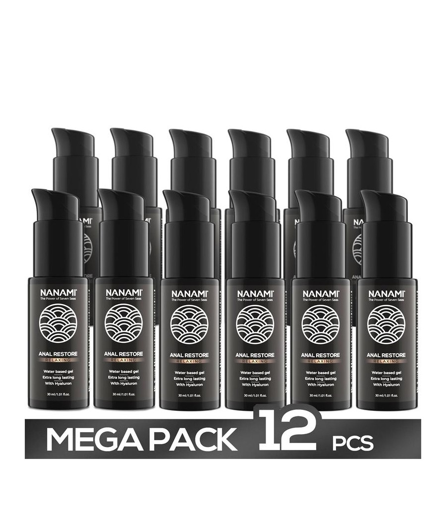 Pack 12 Gel Lubricante a Base de Agua Anal Restore 30ml