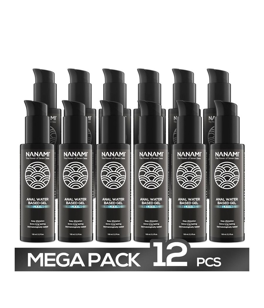 Pack 12 Gel Deslizante Anal a Base de Agua Relaxing 100ml