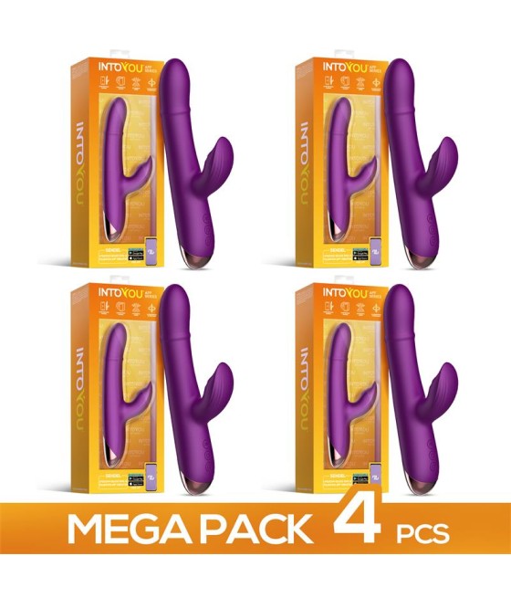 Pack de 4 Sendel Vibrador con Anillo de Bolas Up and Down y Pulsación con APP