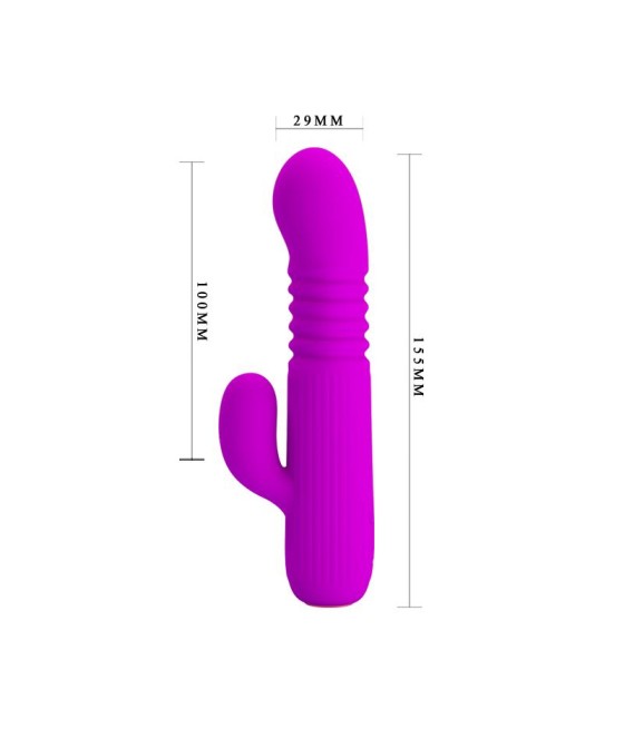 Leopold Vibrador con Funcion de Movimiento USB Silicona