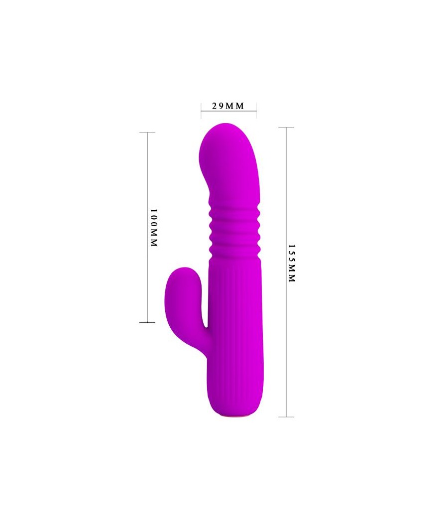 Leopold Vibrador con Funcion de Movimiento USB Silicona