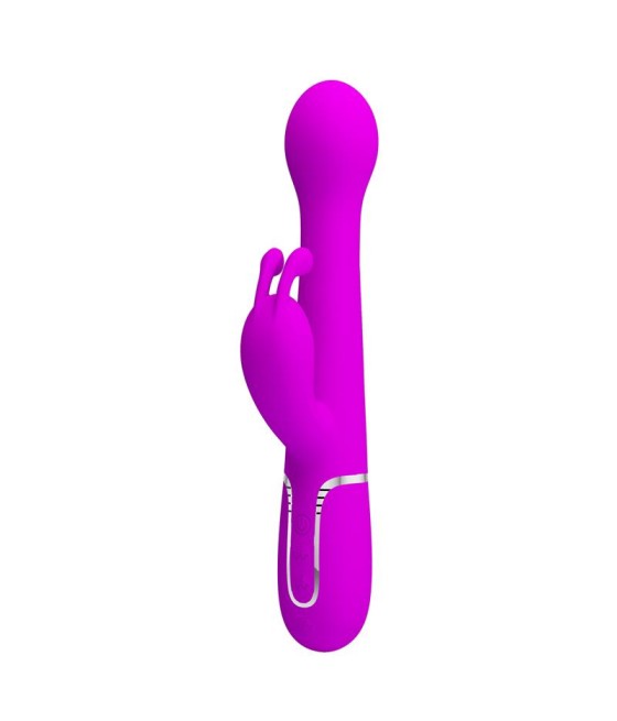 Vibrador con Thrusting y Bolas Rotatorias Dejon Rosa