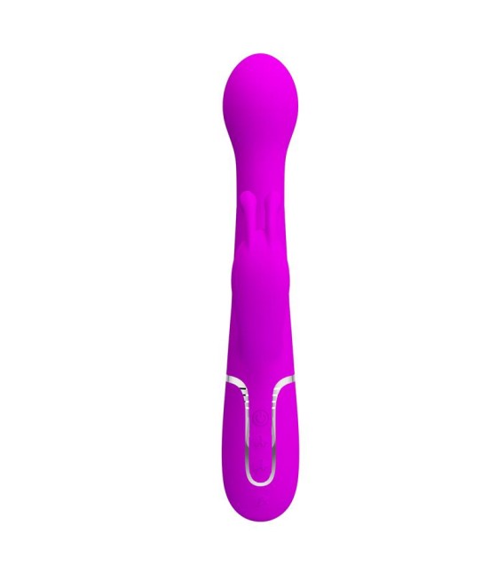 Vibrador con Thrusting y Bolas Rotatorias Dejon Rosa