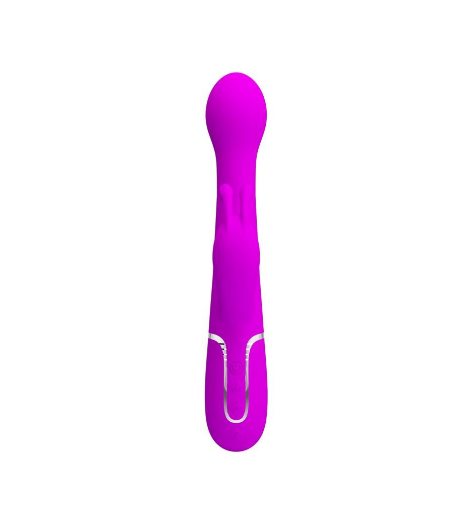 Vibrador con Thrusting y Bolas Rotatorias Dejon Rosa