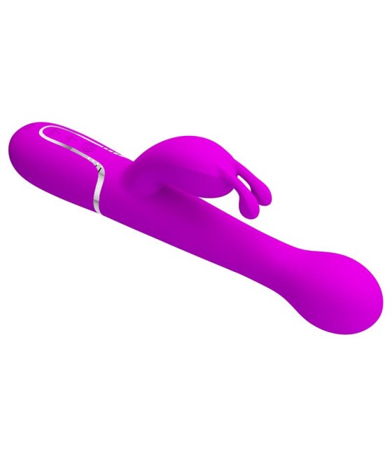 Vibrador con Thrusting y Bolas Rotatorias Dejon Rosa