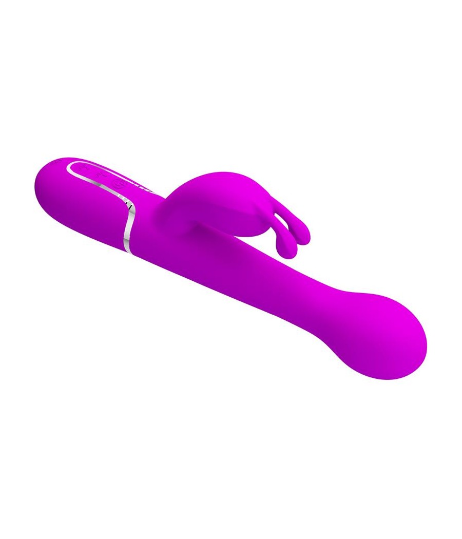 Vibrador con Thrusting y Bolas Rotatorias Dejon Rosa