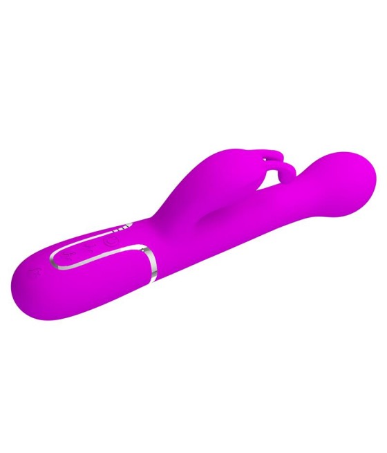 Vibrador con Thrusting y Bolas Rotatorias Dejon Rosa