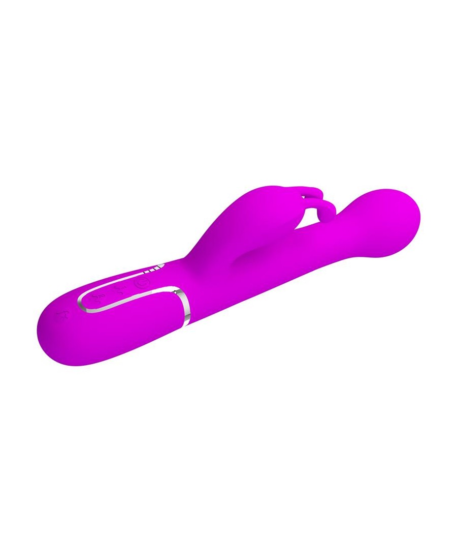 Vibrador con Thrusting y Bolas Rotatorias Dejon Rosa