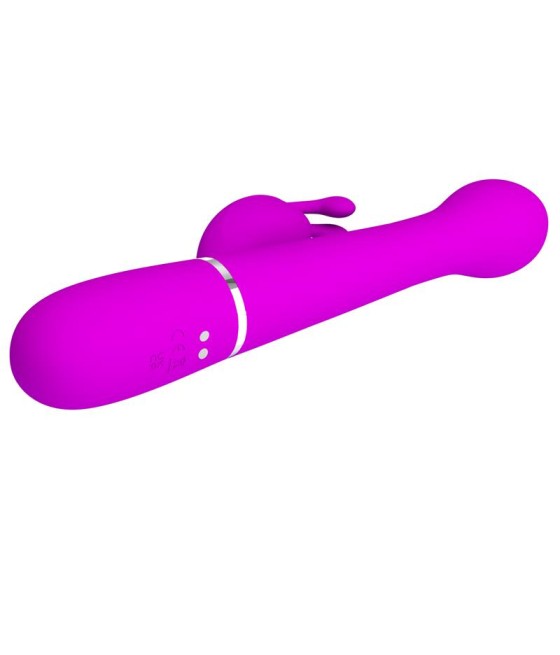 Vibrador con Thrusting y Bolas Rotatorias Dejon Rosa