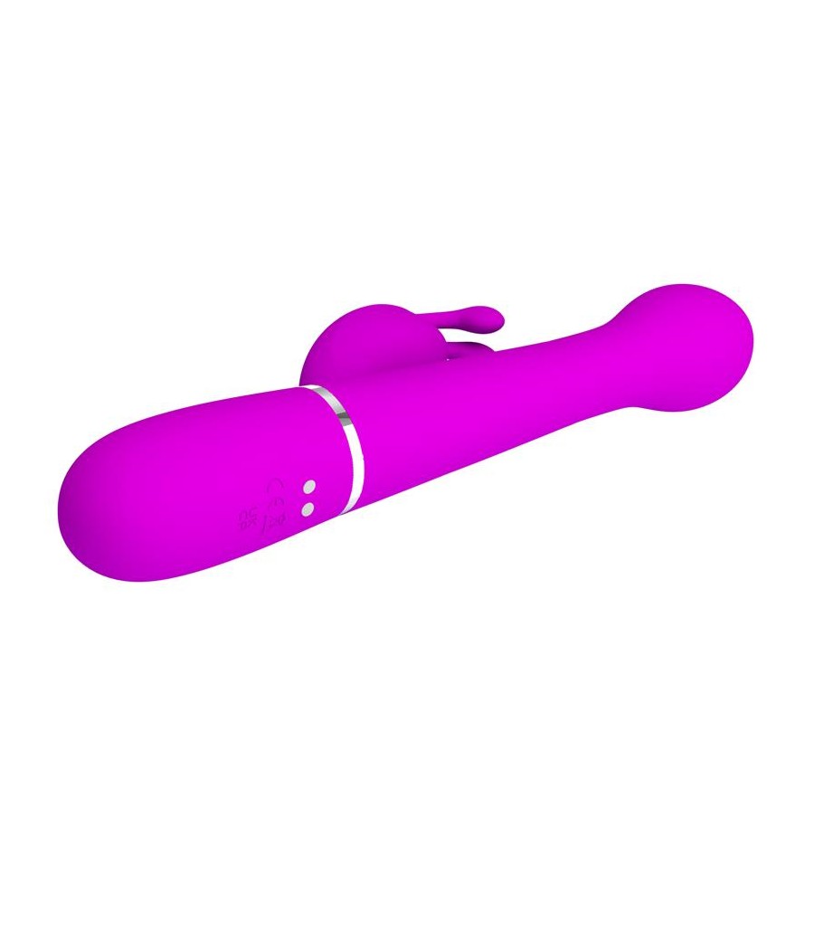 Vibrador con Thrusting y Bolas Rotatorias Dejon Rosa