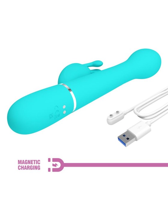 Vibrador con Thrusting y Bolas Rotatorias Dejon Azul