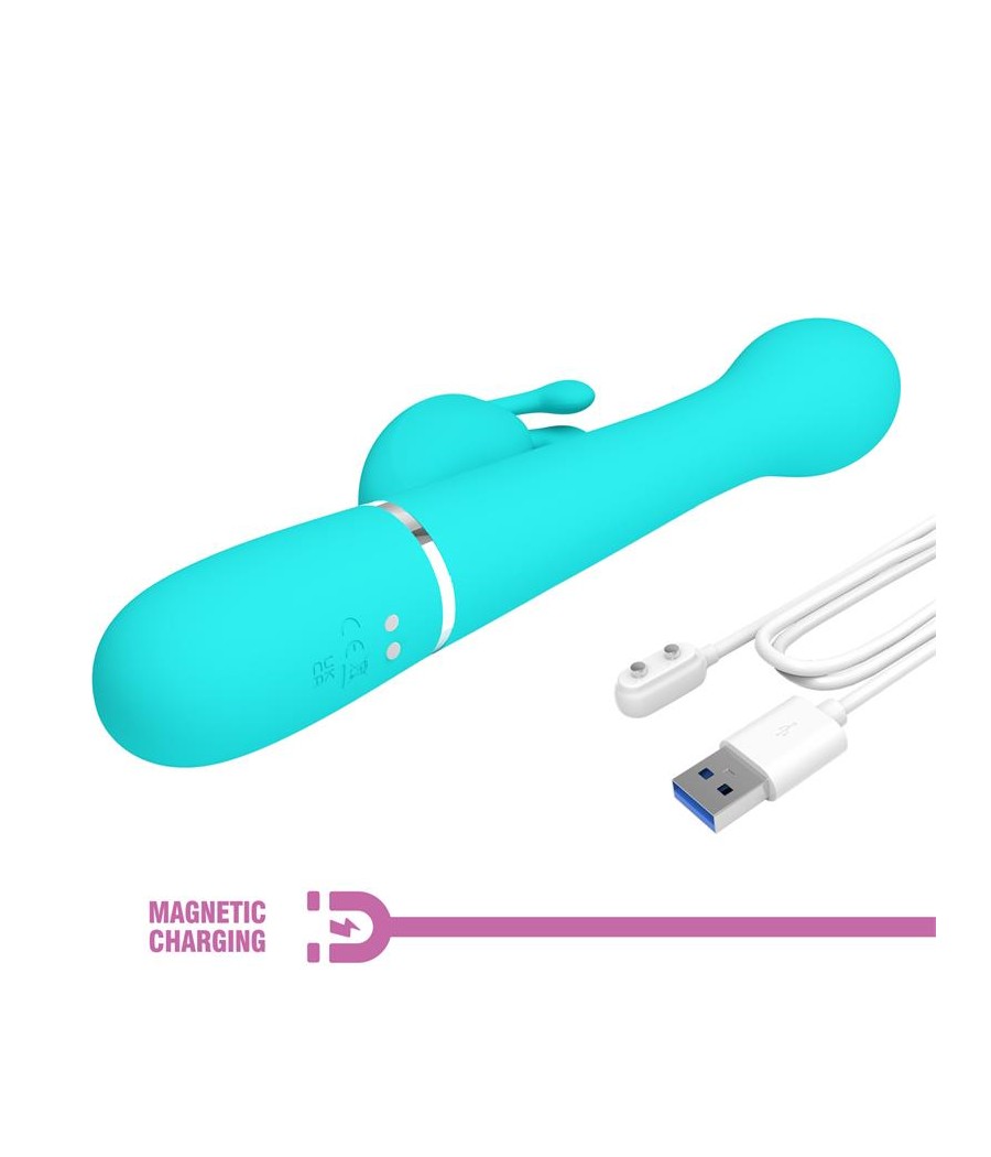 Vibrador con Thrusting y Bolas Rotatorias Dejon Azul