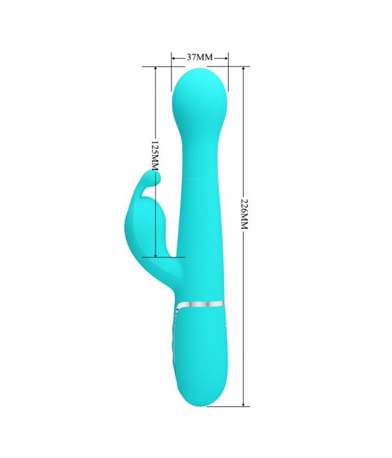 Vibrador con Thrusting y Bolas Rotatorias Dejon Azul