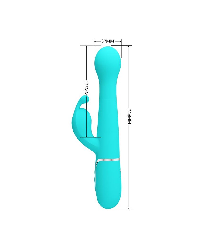 Vibrador con Thrusting y Bolas Rotatorias Dejon Azul