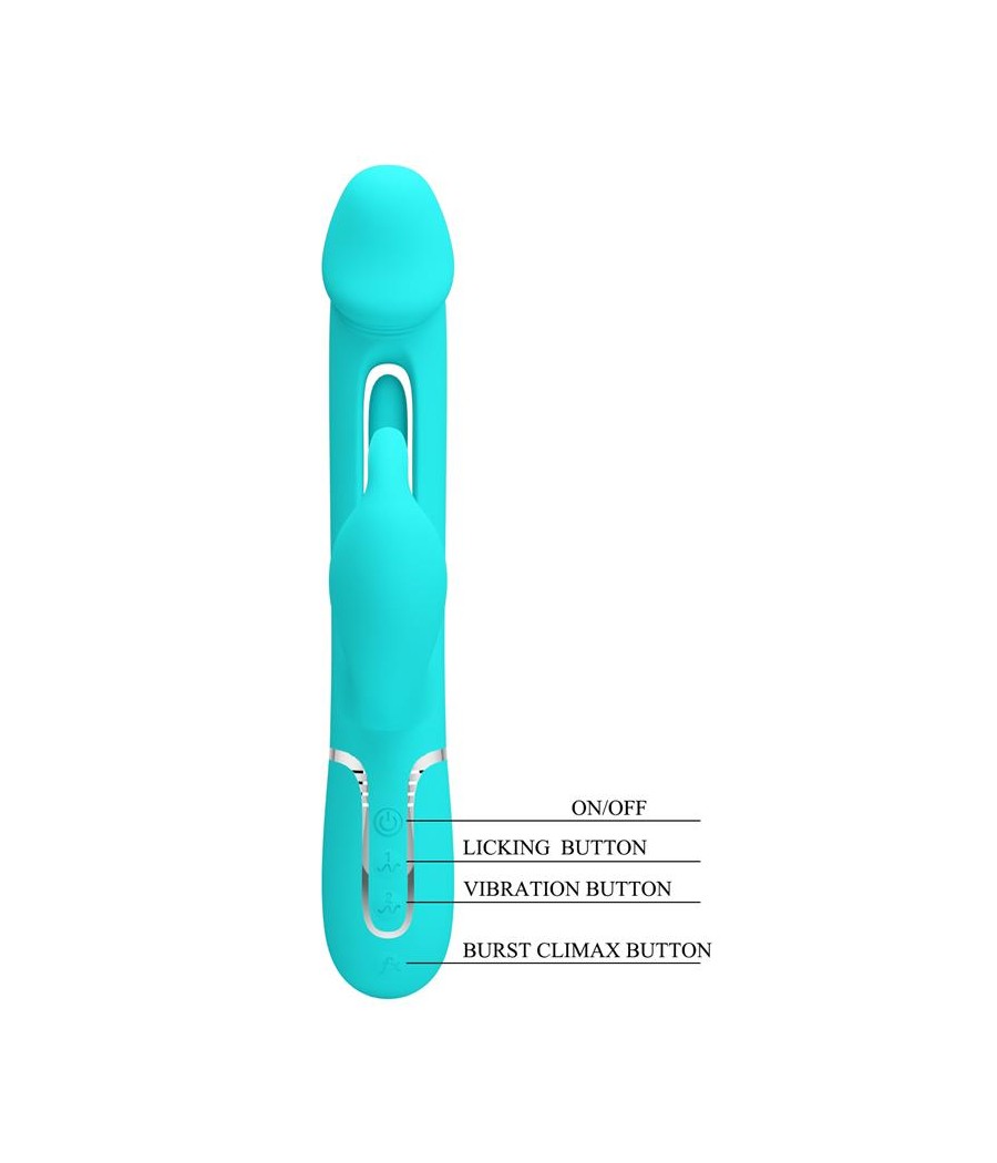 Vibrador con Lengua Kampas Verde