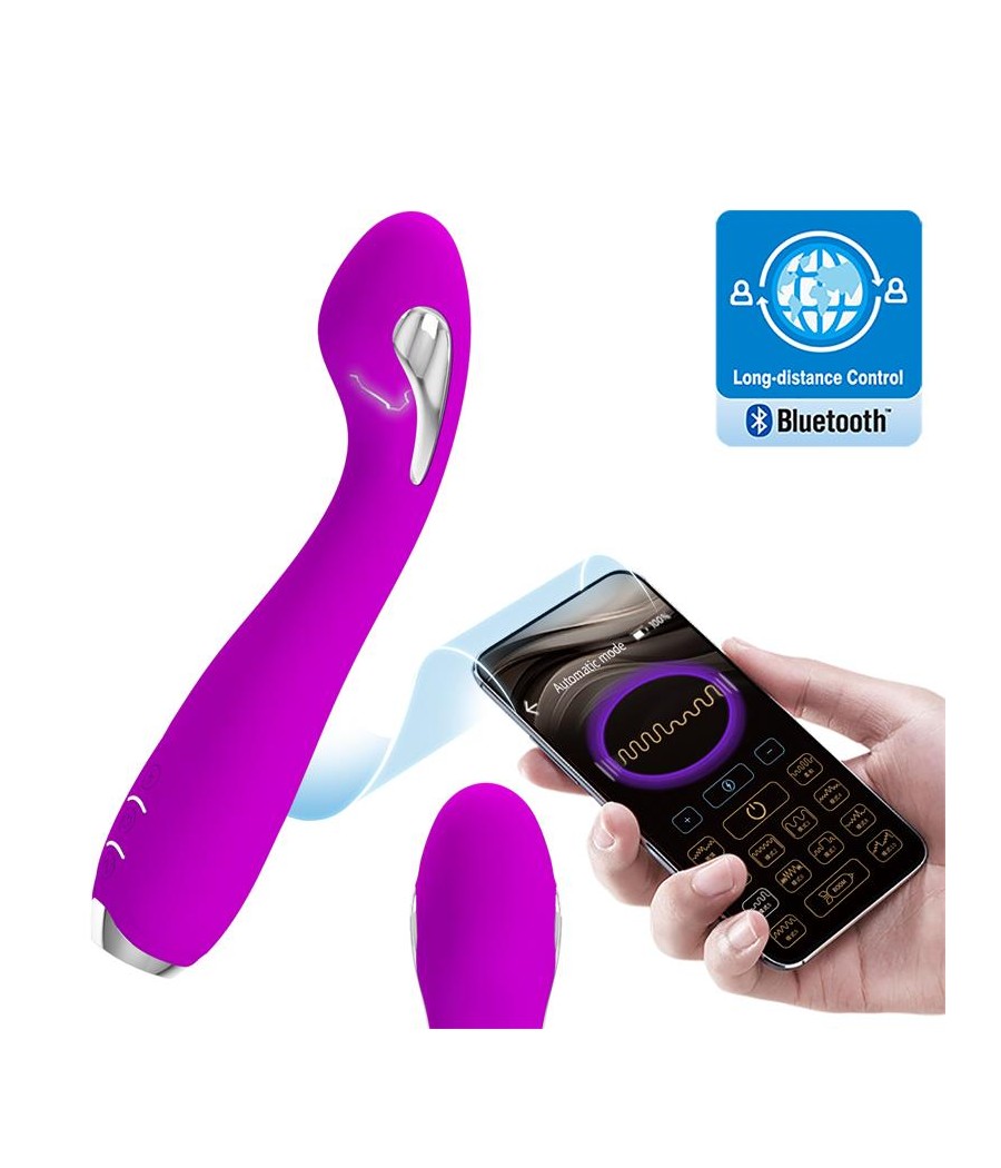 Hector Vibrador con Electroshock y App Rosa