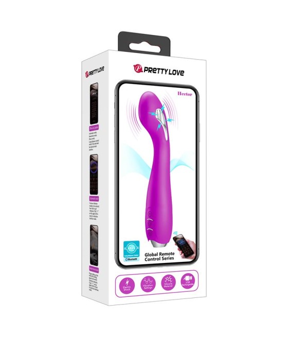 Hector Vibrador con Electroshock y App Rosa